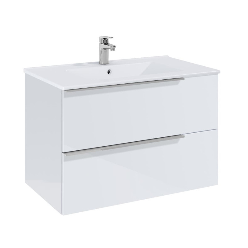 Долен шкаф с мивка Elegant 80cm бял