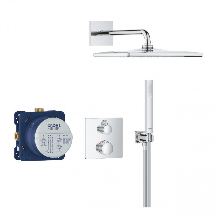 Душ гарнитура Grohtherm с Rainshower Mono 310 Cube