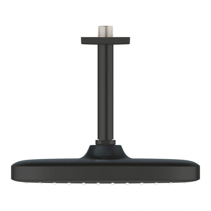Комплект душ глава към тавана Tempesta 250 Cube  142 mm matte black