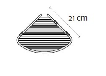 Кошничка дълбока Kapitan черен мат 963855