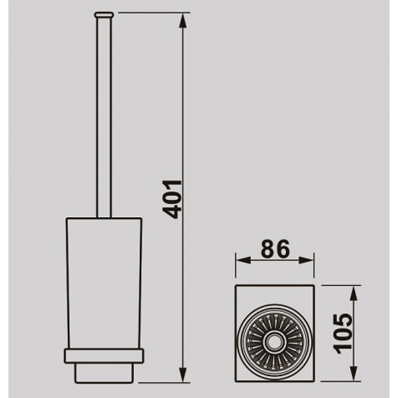 Четка за тоалетна Ерин ICA 2594 