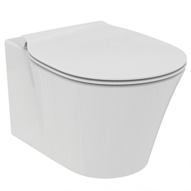 Стояща тоалетна чиния Connect Air Aquablade до стена без капак E004201