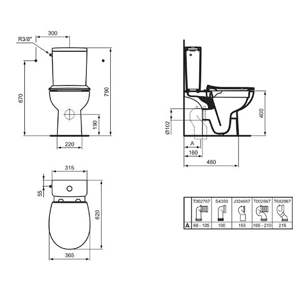 Моноблок Evrovit-Rimless W843301