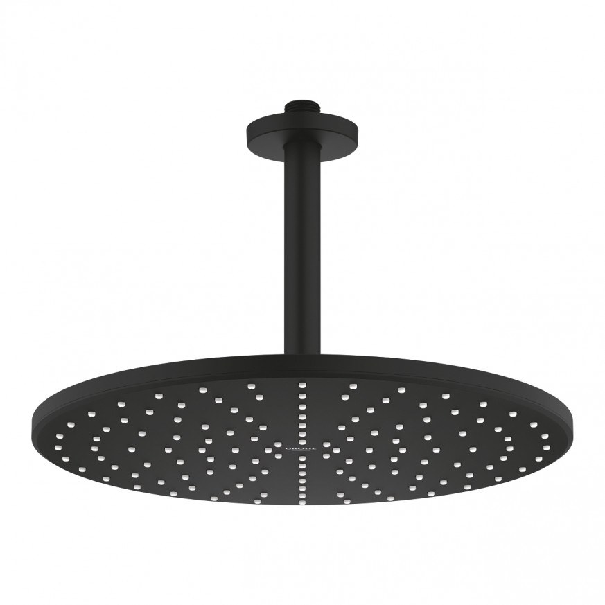 Комплект душ глава към тавана Rainshower Mono 310 142 mm phantom black