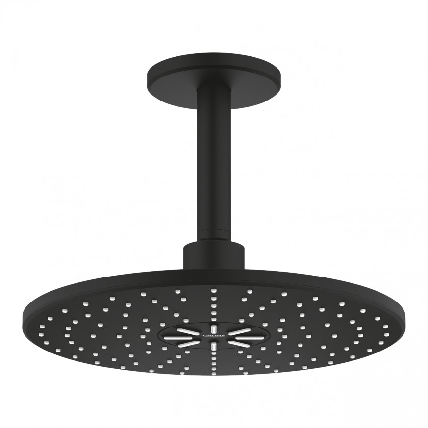 Комплект душ пита към таван Rainshower SmartActive 310 142 mm, 2 струи phantom black