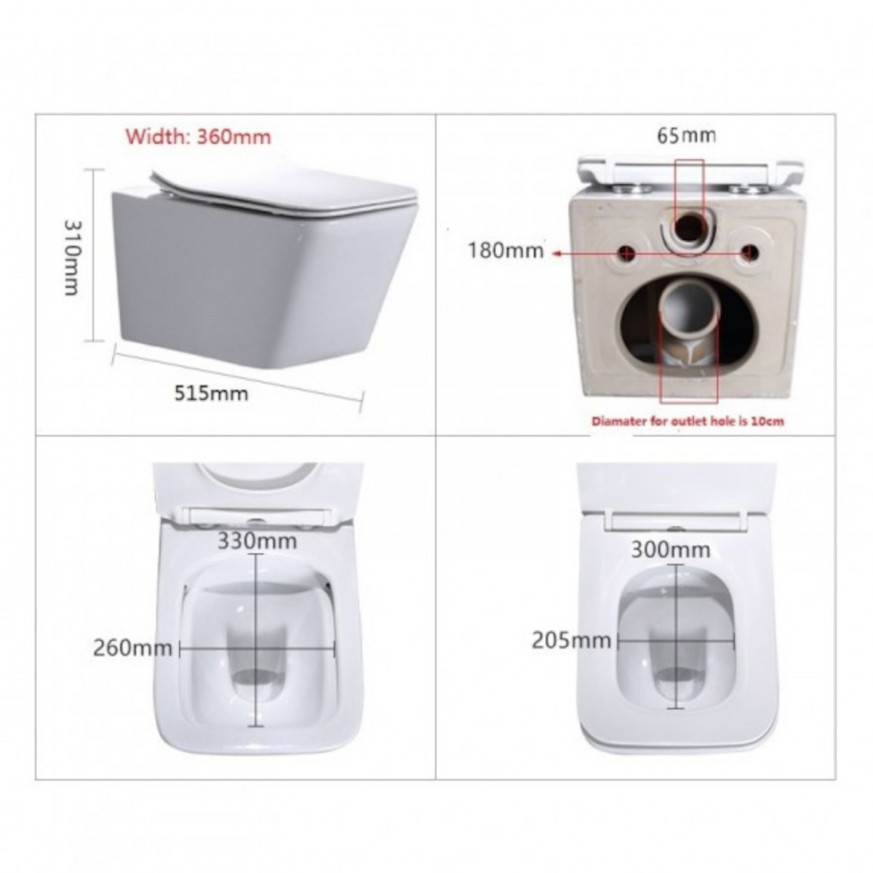 Стенна тоалетна чиния 