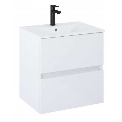 Шкаф с мивка Unik N-Cube 55см glossy white