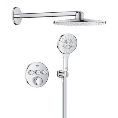 Grohtherm SmartControl, Rainshower SmartActive 310, душ система с 3 извода 