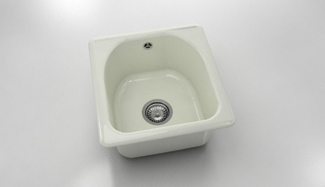 Единична мивка от полимермрамор 217