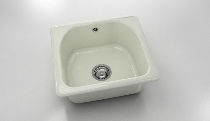 Единична мивка от полимермрамор 207
