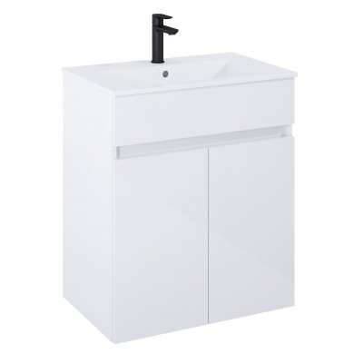 Шкаф с мивка Unik N-Cube 65см glossy white