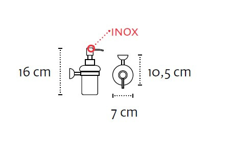 Дозатор за течен сапун Classic 5801