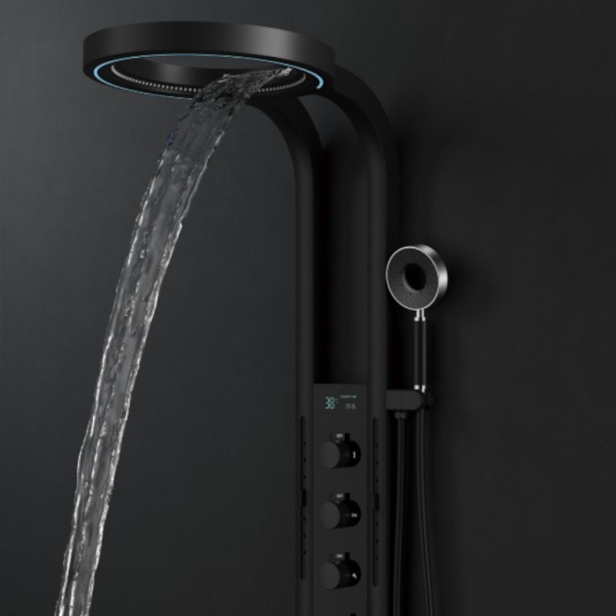 Хидромасажен панел цвят черен мат